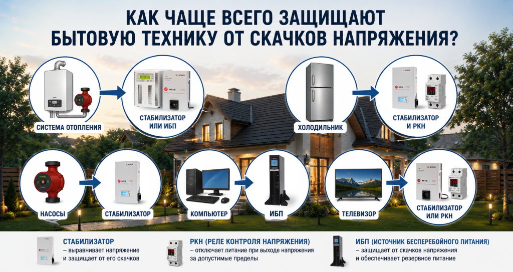 Как защищают технику от скачков напряжения Как защищают технику от скачков напряжения картинка
