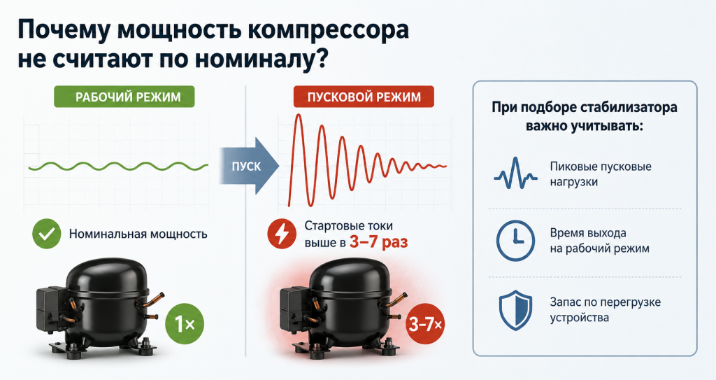 Почему мощность компрессора не считается по номиналу Почему мощность компрессора не считается по номиналу картинка