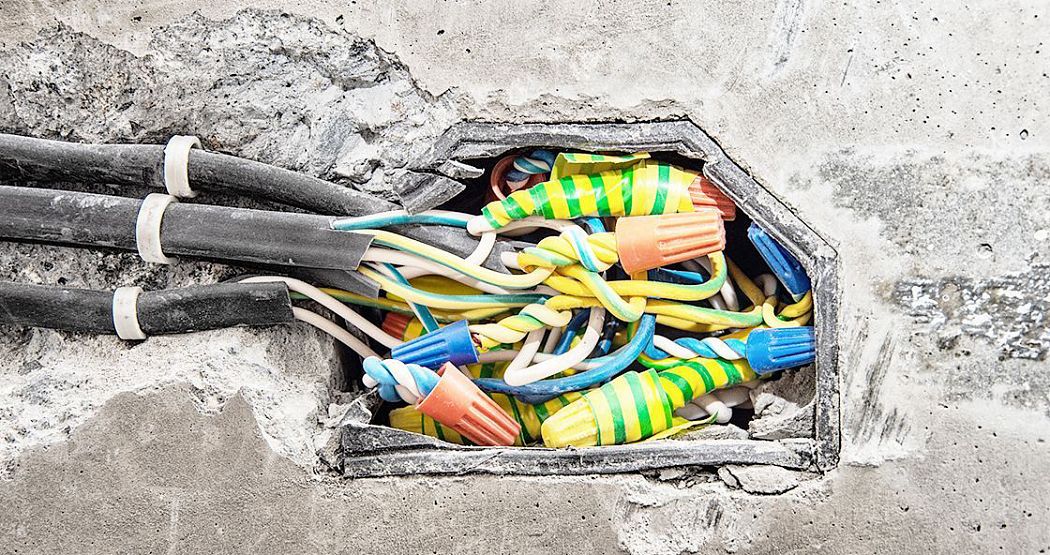 Скрытая электропроводка картинка