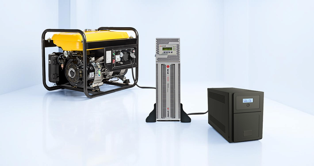 Генератор – Инверторный стабилизатор – Линейно-интерактивный ИБП картинка